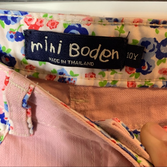 Mini Boden Denim Cuffed Crop Jeans - Picture 12 of 14
